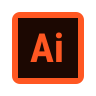 Adobe Illustrator logo for vector graphic design